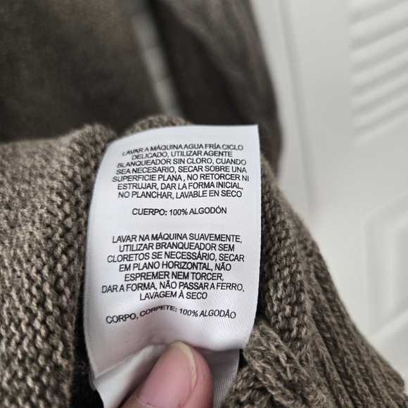 Columbia Men's Brown Ribbed Knit Long Sleeve Crew Neck Sweater Size M - Picture 6 of 6